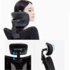 LZQDM Office Chair - Leather Office Chair Computer Desk Task Ergonomic Swivel Chair Adjustable Lumbar Support and Padded