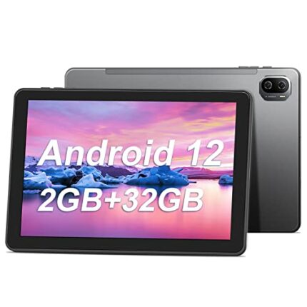 Haehne Tablet 10 inch Android 12, Tablets 10+ inch, 2GB RAM 32GB ROM/SD 128GB, 1.6GHz Quad-Core, 1280 * 800 HD IPS Screen, 2MP+5MP Dual Camer, 45
