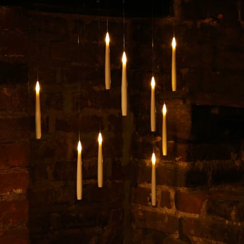 Noma Magic Candles with Wand Remote : Battery : 10x Hanging Candles : White : 1021100