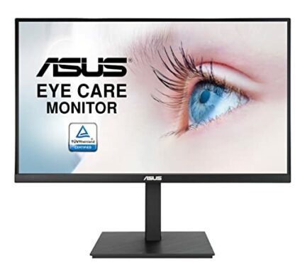 ASUS Eye Care VA27AQSB | 27 Zoll WQHD Monitor | Rahmenlos, ergonomisch, Flicker-Free, Blaulichtfilter, Adaptive-Sync | 75 Hz, 16:9 IPS Panel, 256