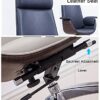 NMDCDH Leather Executive High-Back Home Office Chair, Rolling Swivel Adjustable Task Chair with Bionic Leather Seat for Women Adults, Black
