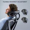 HUANUO Office Chair Ergonomic Desk Chair with 2D Adjustable Lumbar Support and Headrest, Armrest, Large Office Swivel Chair, Tilt Function Comput