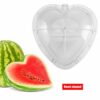 Watermelon Growing Mold, Transparent Heart and Square Pumpkin Watermelon Shaping Mold Reusable Garden Fruit Mould Tool (Not Include Screws) (#1)