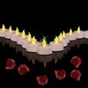 Tappovaly Battery Operated Flameless LED Tea Lights Candles 100 Hours Realistic Flickering Bulb Battery Operated Tea Lights Seasonal for Hallowee