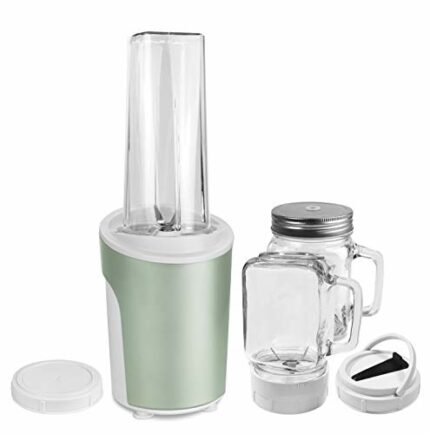 Venga! VG BL 3009 2-in-1 Stand Mixer and Smoothie Maker - 450 W, Plastic, Stainless Steel, Glass, 600 ml, Mint Green