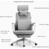 BZLSFHZ Desk Chair, Mordern Comfort Swivel Fabric Home Office Task Chair with Arms and Adjustable Height Suitable for Computer Working and Meetin