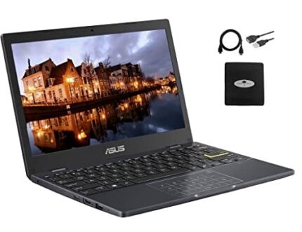 ASUS 11.6 HD Thin Light Student Laptop 2022 Newest, Intel Celeron N4020 up to 2.8 GHz, 4GB RAM, 128GB PCIe + 64GB eMMC, 180°Lay-Flat Hinge, HDMI,