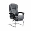 WALNUT Ergonomic Office Recliner Chair with Lumbar Support Modern Simple Leisure Chair Study Chair Fabric Office Chair Bow Chair (Color : Gray)