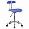 Flash Furniture Office Chair, Chrome, Wine Red, 41.91 x 43.18 x 88.27 cm