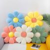 Small daisy flower shaped cushion office computer chair cushion sunflower tatami seat cushion petal pillow (blue,70 * 70cm)