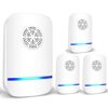Ultrasonic Pest Repeller 2 Pack, Insect Control, Spider Repellent, Plug in Indoor Mouse Deterrent, Anti Moths, Ants, Bed Bugs, Fleas, Cockroaches