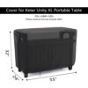 Hohong 55 inch Outdoor Prep Table Cover for Keter Unity XL Portable Table and Storage Cabinet ,Waterproof BBQ Prep Table Cover and Bar Cart Cover