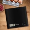Salter 1066 BKDR15 Arc Kitchen Scale – Digital Food Weighing Scales For Precise Cooking/Baking, Slim Platform for Compact Storage, Add & Weigh/Ta