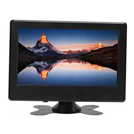 7 Inch LED Monitor Ture Portable Monitor HDR HD Color Display 1024x600, 250cd/m2, 16:10 Wide View, Built in Dual Speaker, VGA HDML AV BNC USB DC