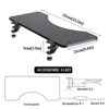 WANGFENG Easy Install Keyboard Tray, C - Clamp on Installation Fits Small Keyboard and Mouse Ergonomic Keyboard Tray Perfect for Office Home Scho
