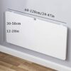 SKOAJAS White Wall Mounted Floating Folding Desk,Drop-leaf Dining Table,Fold Down Hideaway Workbench,for Small Spaces,Bedroom,Home Office,Balcony