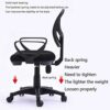 Ygqbgy Round Back Office Chair Staff Student Dormitory Home Arched Computer Chair Mesh Lifting Swivel Chair Backrest Staff Chair