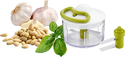 Tefal K1330404 Manual Food Chopper and Mixer with Stainless Steel Blades for Vegetables, Onions, Herbs and Nuts, 5 Second Chopper, 500 ml, Green