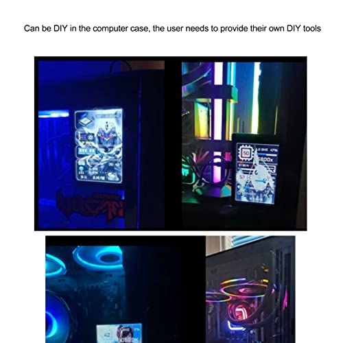 3.5in Mini Computer Temp Monitor, IPS Full View Display Small Screen for AIDA64 PC CPU RAM Hard Disk Data Monitor, Shutdown Automatic Rest Screen