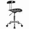 Flash Furniture Office Chair, Chrome, Wine Red, 41.91 x 43.18 x 88.27 cm
