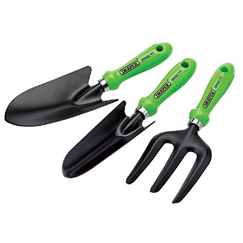 Draper 83972 Easy Find Gardening Hand Tool Set - Green (3-Piece),34x20.5x4.3 cm