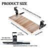 WANGFENG Ergonomic Desk Extender - Keyboard Mouse Tray C Clip Armrest Shelf Stand Increase Desk Space no Noise Easy to Assemble for Home Or Offic