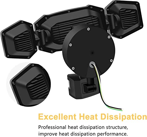 FLITI 50W Security Lights Outdoor Motion Sensor, 6000LM LED Floodlight with PIR, 5500K Cold White LED Outdoor Lights Mains Powered, IP65 Waterpro