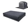 8.2x8.2ft Outdoor Storage Shed Floor Mat-Waterproof Outdoor Carport Mat-Anti-Slip Patio Furniture Mat for Protect The Storage Shed Floor from Wea