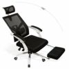 WALNUT Ergonomic Adjustable Office Chair with Adjustable Lumbar Support-High Back with Thickening Sponge Seat Cushion-Adjustable Head-Arm Rests,w