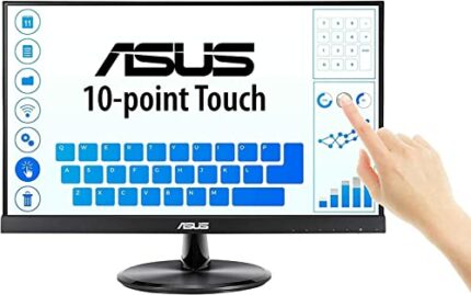 ASUS VT229H 21.5 Inch Monitor, FHD(1920x1080), IPS, 10-point Touch Monitor, HDMI, Flicker free, Low Blue Light, TUV certified