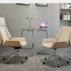office chair gaming chair computer chair Ergonomic Office Chair High Back, Wooden and PU Leather Seat Adjustable Height Computer Desk Chair for H