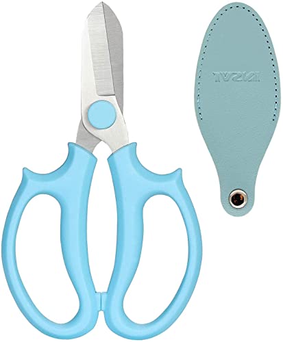 YYG Floral Shears, Premium Steel Garden Pruning Shears Floral Fruits Leaf Scissors Hand Pruner Snip Trimming Tool for Gardening Flower (Purple, 6