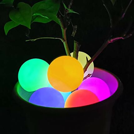 DeeprBlu Floating Pool Light, IP68 Waterproof Hot Tub Lights, RGB Color Changing LED Bathtub Light, Bath Light Up Ball Light for Kids Gift, Senso