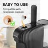 WIVIZL Capsule Coffee Machine,Compatible with Nespresso Capsule,Compact Single Serve Coffee Maker,Espresso and Lungo,Automatic Shut-Off,20 Bar Hi