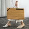 Oversized Lap Desk,wishacc Portable Bamboo Lap Desk Tray for Home Office (Fits up to 17.3” Laptop)