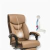 YT.JYUERI Relax Comfortably Safe Ergonomic Executive Office Chair, Cowhide High-Back Desk Chair with Big and Tall Backrest and Cushion, Swivel Ch