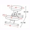 WALNUT Ergonomic Kneeling Chair Stool Wood Office Posture Support Furniture Ergonomic Wooden Chair Balancing Body Back Pain Knee Stool (Color : B
