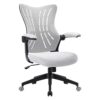SLNFXC Mid-Back Office Desk Chair Mesh Ergonomic Task Chair Computer Chair Home Office Chair Lift Swivel Chair (Color : A, Size : Light Grey)