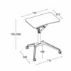 LXXSH Adjustable office and home folding table Folding table Garden Tables dining table Stand Office Stand Computer Stand
