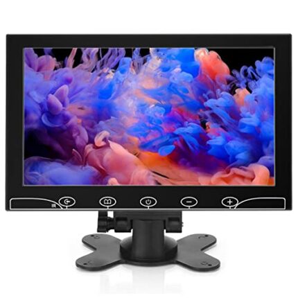 10.1 Inch Small Monitor, Raspberry Pi Monitor Built-in Speakers, Mini Monitor 1024 x 600, HDMI Monitor 60 Hz, 5ms, IPS Screen Display w/Remote Co