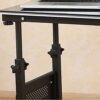 ZCMEB Folding Computer Desk, Height-Adjustable, Space-Saving Home Office Desk Working Table