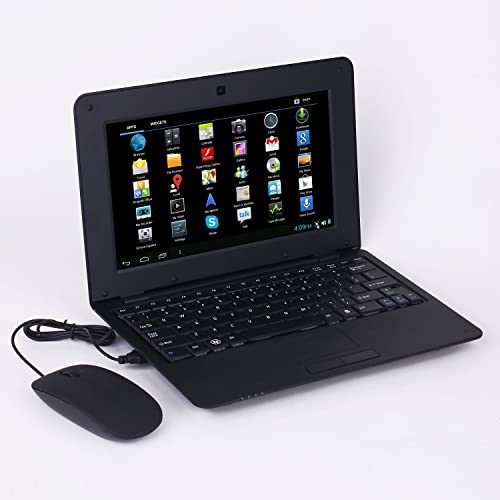 Bigmachine 10.1 Inch Portable Quad Core 8GB Computer Laptop Mini PC Android 6.0 Netbook Lightweight Notebook WiFi Webcam Netflix YouTube Google P