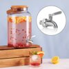 304 Stainless Steel Water Dispenser Replacement Spigot, Beer Tap Barrel Tap, Type Dispenser Faucets, Beverage Dispenser Tap for Beer Keg Glass Co