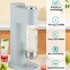 BAOSHISHAN Sparkling Water Maker Soda Maker with 2 Reusable Stainless Steel PET Water Bottle Domestic Fizzy Water Machine Compatible With Any Scr