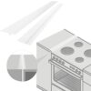 2 Pack Silicone Stove Counter Gap Cover, 63cm/25" Long Kitchen Counter Gap Filler, Heat Resistant Gap Filler Seals Spills Between Counter, Stovet