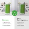 Slow Juicer Masticating Machine, Juicers for Vegetables and Fruit, Cold Press with Dual-Stage Quiet Motor & Reverse Function, Free Cup Cleaning B