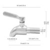 304 Stainless Steel Water Dispenser Replacement Spigot, Beer Tap Barrel Tap, Type Dispenser Faucets, Beverage Dispenser Tap for Beer Keg Glass Co