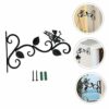 PRETYZOOM 5 Sets Heavy Duty Shelf Bracket Metal Stand Outdoor Hanging planters Flower Pot Hanger Plant Hanging Bracket Wall Flowerpot Hook Plant