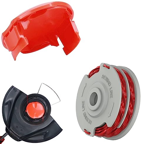 FIND A SPARE 1 Pcs Strimmer Spool Line Lawn Mower Replacement Spool Double Line Autofeed Grass Trimmer for FLY021/513937190 Mini Trim Power Trim