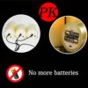Autbye Flameless Candles Electric with Rechargeable Battery (2019 Advanced Edition) Extra Bright Ivory 3 Pack 4" 5" 6" Dripless Real Wax Pillars